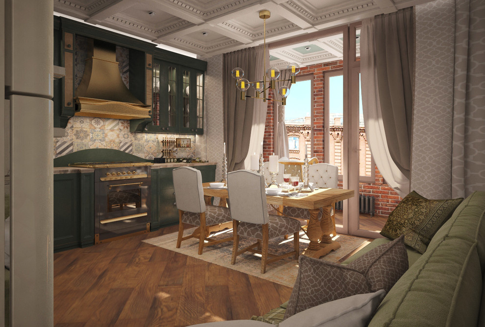 The interior of the apartment in the Residential complex WINE HOUSE, in Moscow