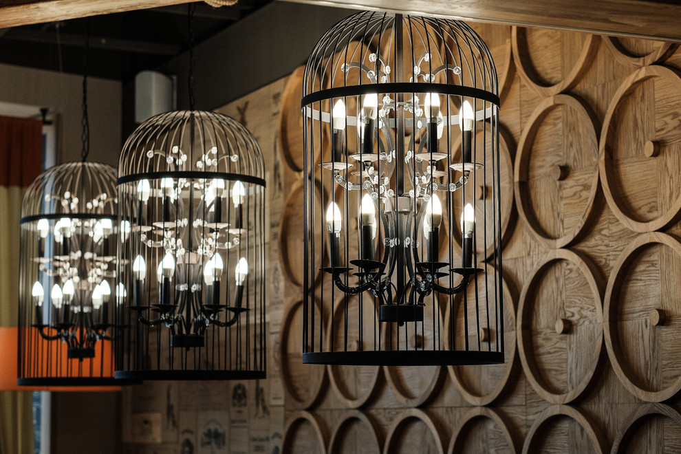 The interior design of the restaurant IL Patio in Mega Khimki, Moscow