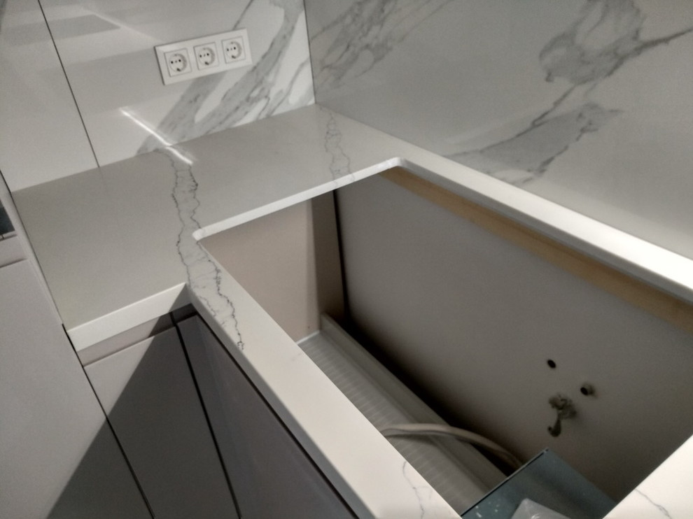 Обложка проекта: Кухонная столешница из агломерата от компании Авант