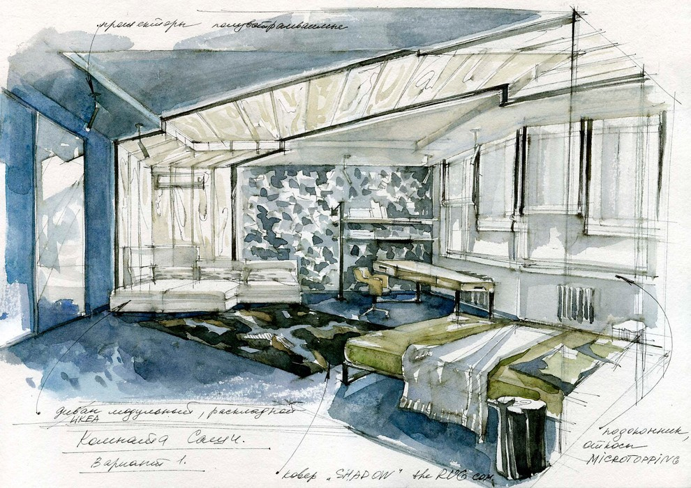 спаьня молодого человека №1