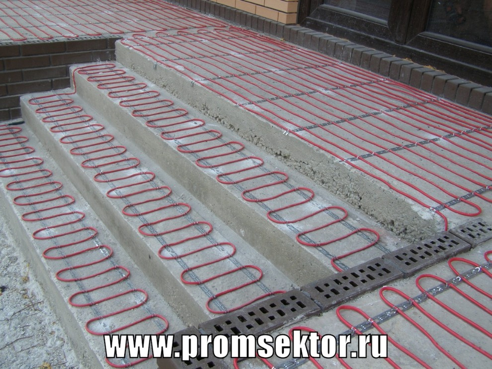 Системы снеготаяния для ступеней и площадок