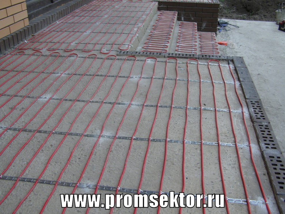 Системы снеготаяния для ступеней и площадок