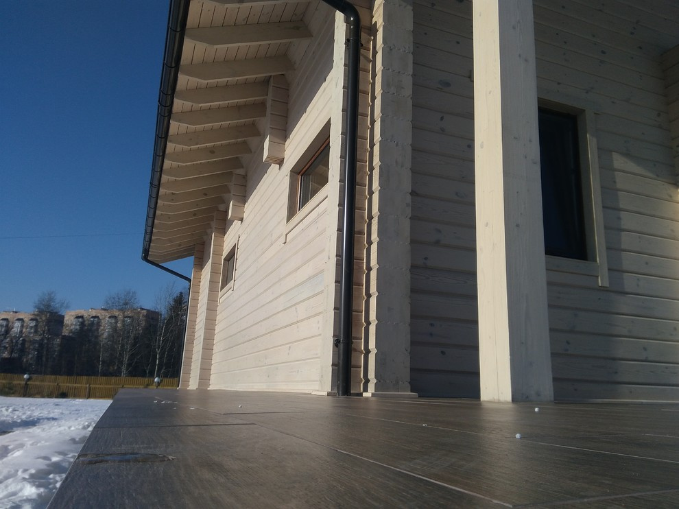 Коттедж из клееного бруса Ангарской сосны в поселке "Горный"