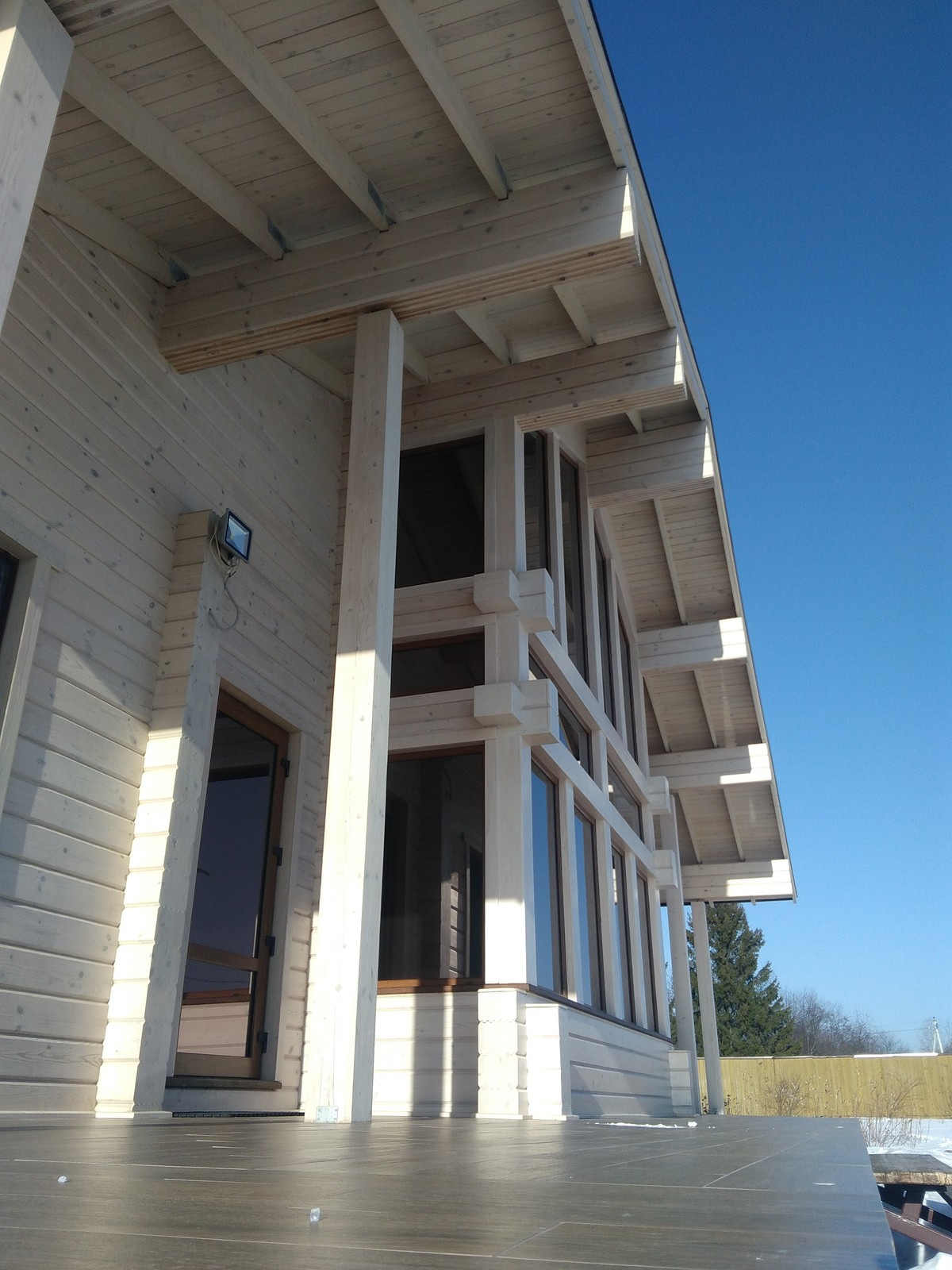 Коттедж из клееного бруса Ангарской сосны в поселке "Горный"