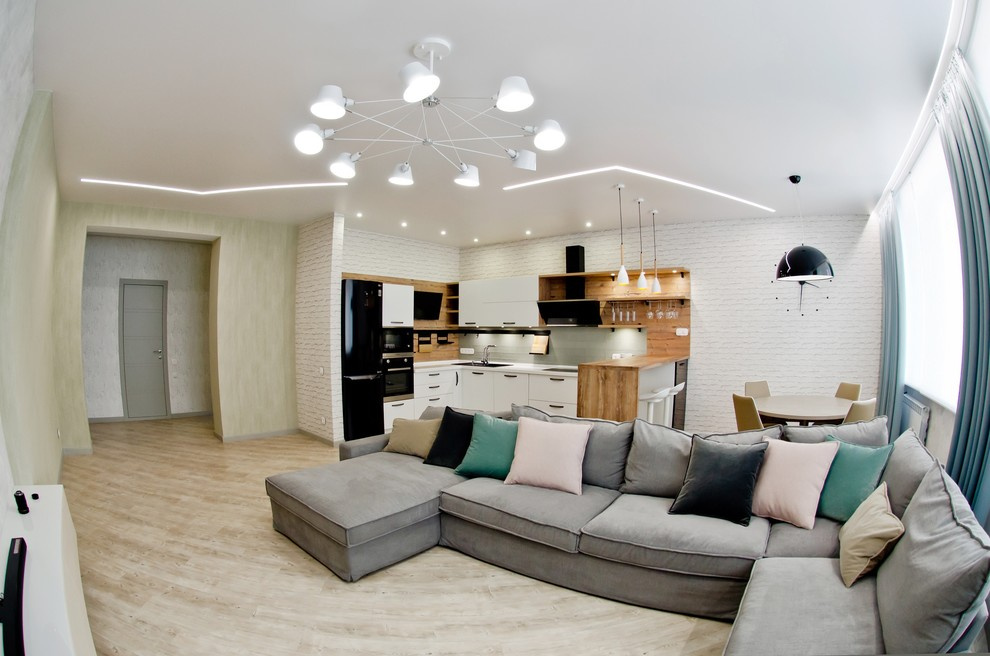 Лофт - светлый, комфортный.