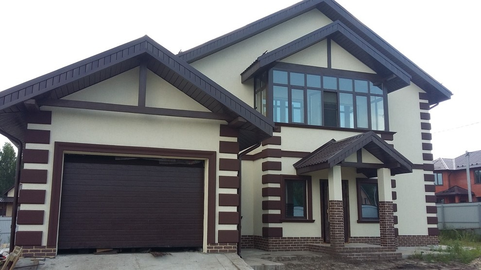 Обложка проекта: Отделка фасада декоративной штукатуркой