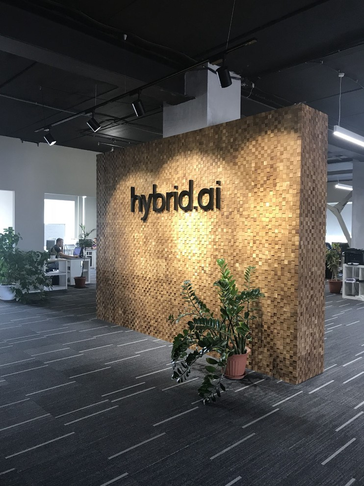 Обложка проекта: 3d-мозаика из дуба для офиса Hybrid.ai, Тамбов