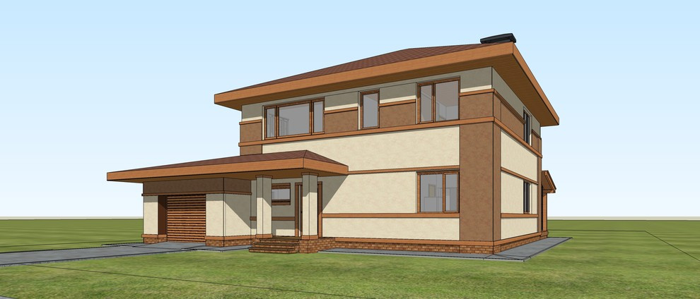 Проект дома из газобетона 200 кв.м.