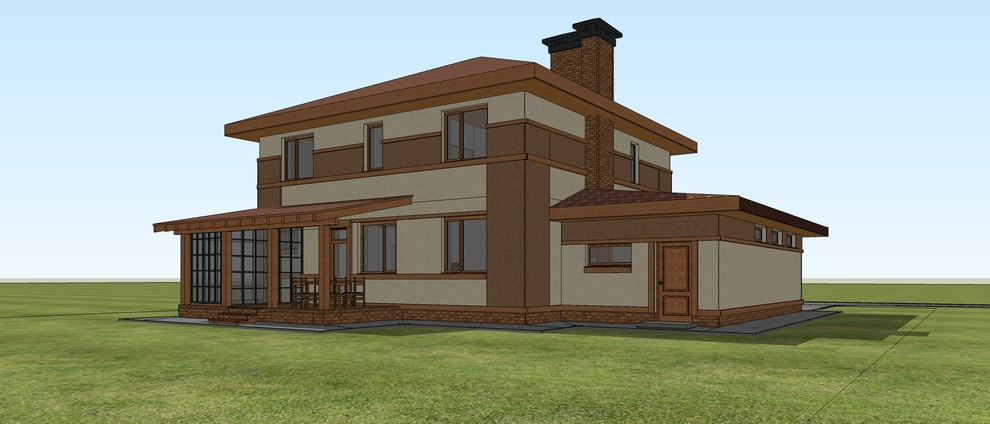 Проект дома из газобетона 200 кв.м.