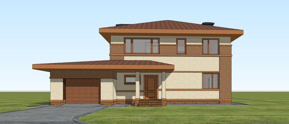 Проект дома из газобетона 200 кв.м.