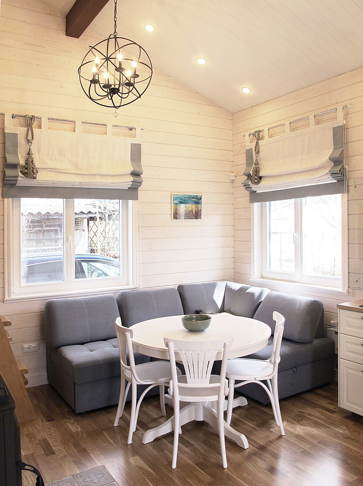 Одноэтажный загородный дом с баней