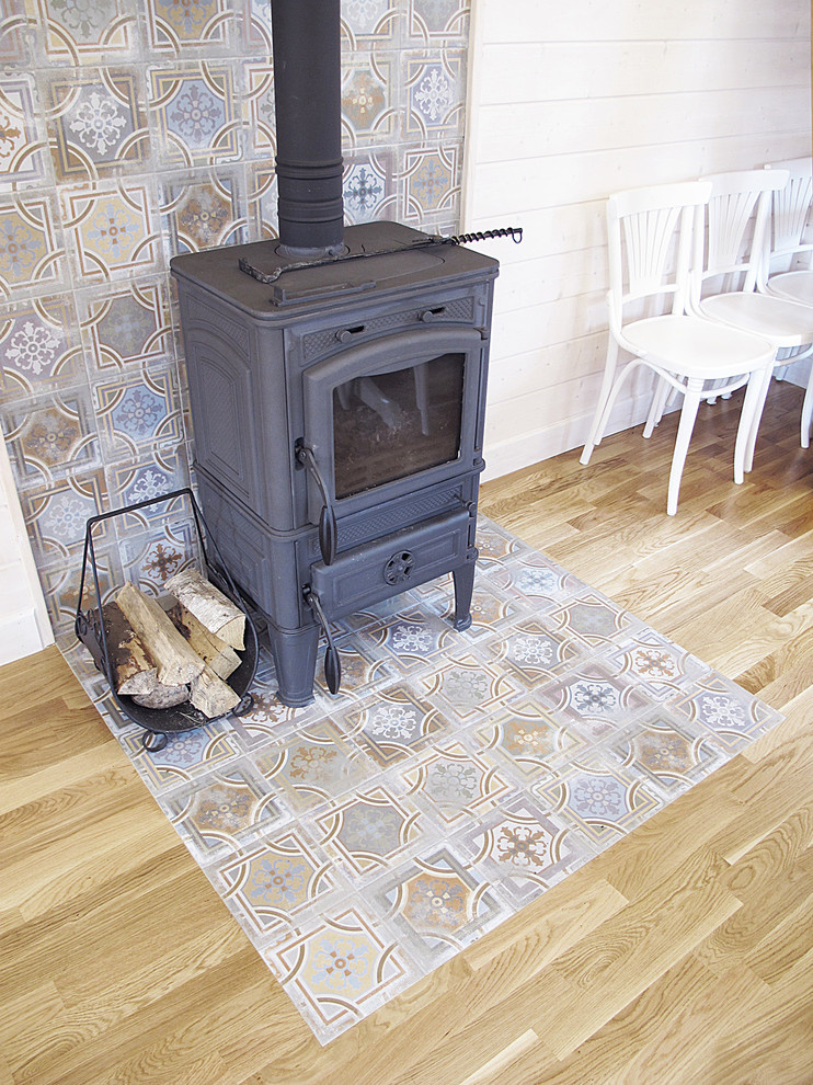 Одноэтажный загородный дом с баней