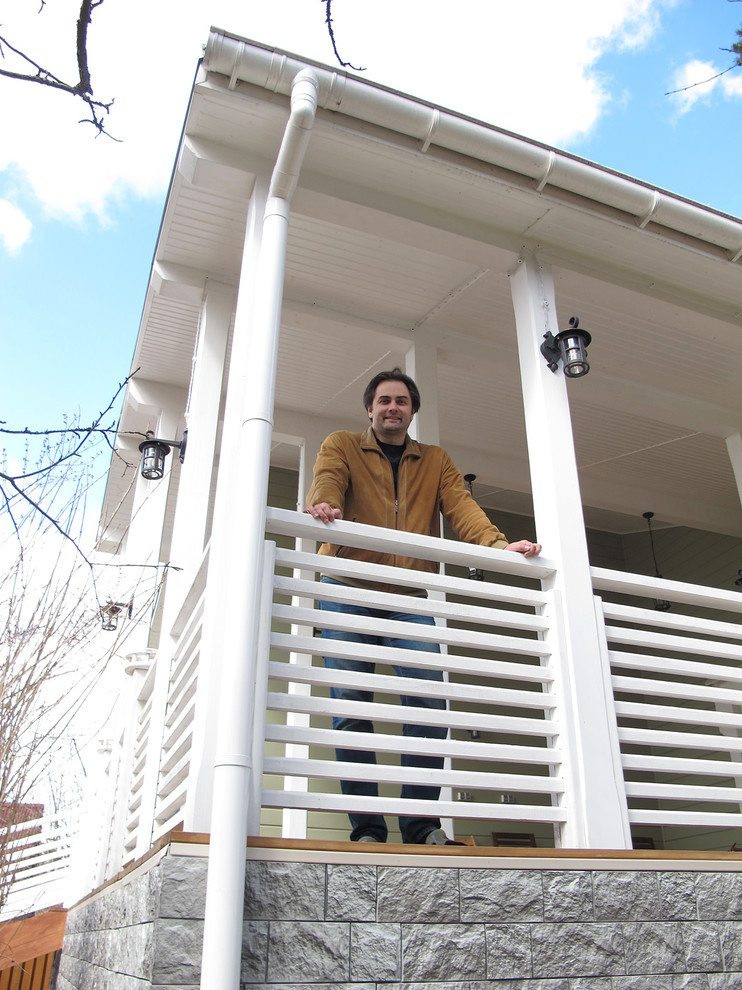 Одноэтажный загородный дом с баней