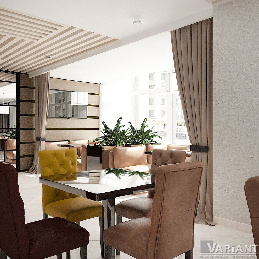 Дизайн интерьера ресторана в Apart Hotel Victoria