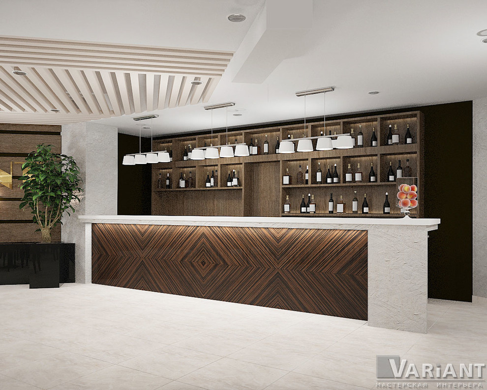 Дизайн интерьера ресторана в Apart Hotel Victoria