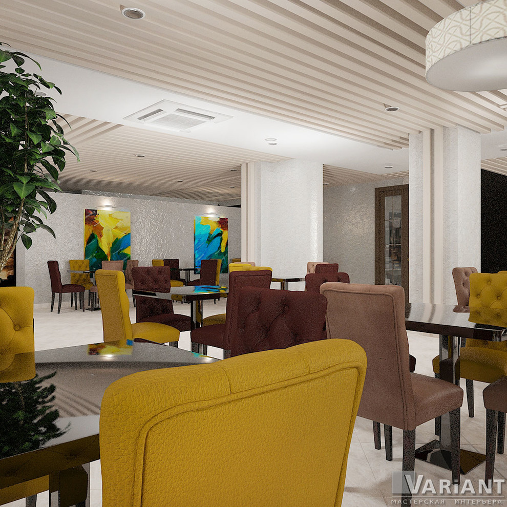 Дизайн интерьера ресторана в Apart Hotel Victoria