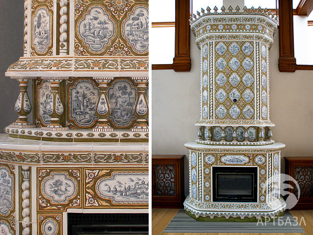 Обложка проекта: Изразцовый камин "Голландские пейзажи"