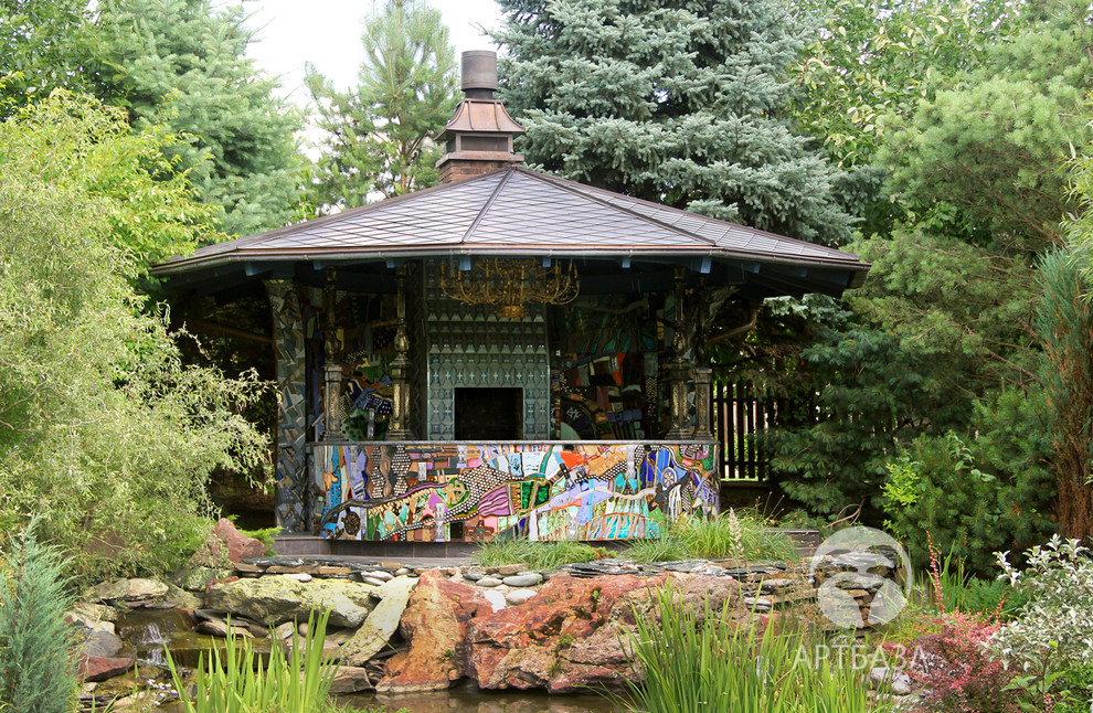 Авторский изразцовый комплекс барбекю "Артхаус"