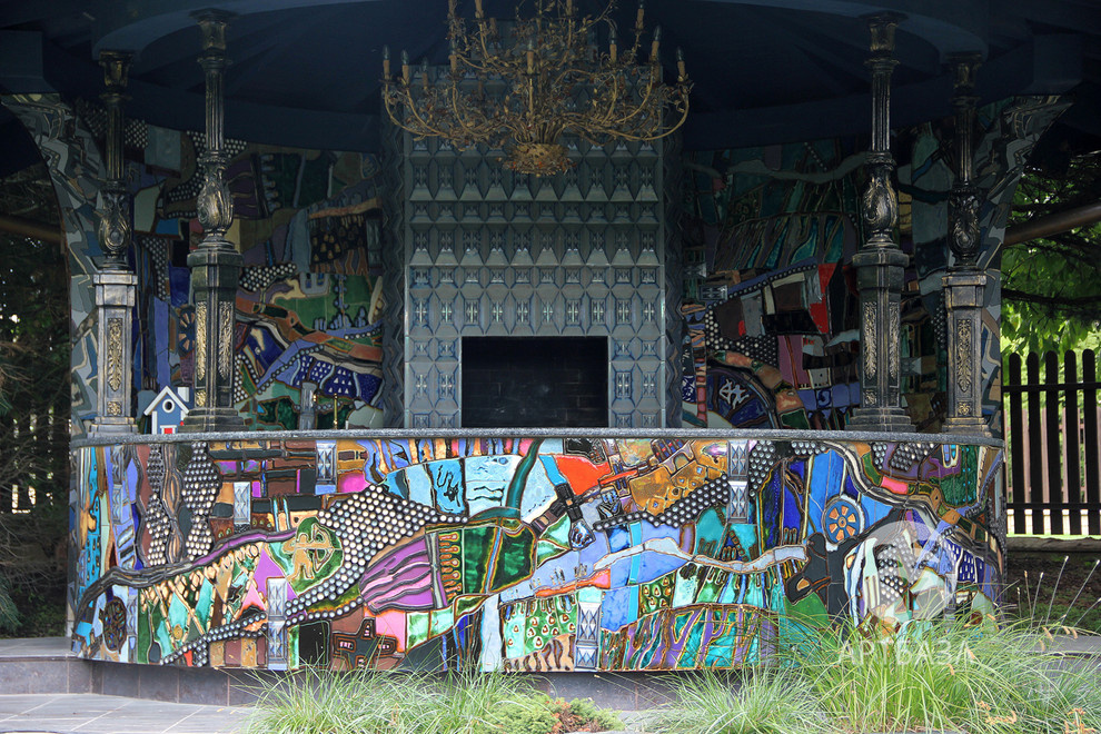 Авторский изразцовый комплекс барбекю "Артхаус"