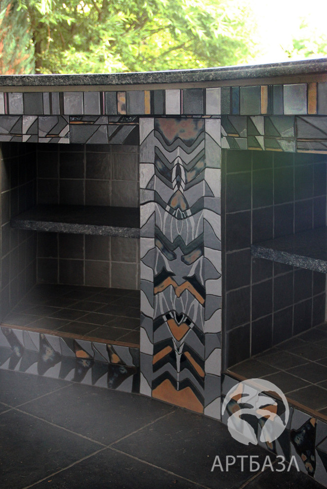 Авторский изразцовый комплекс барбекю "Артхаус"