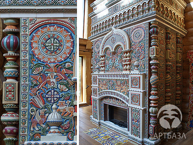 Изразцовый камин "Сказка"