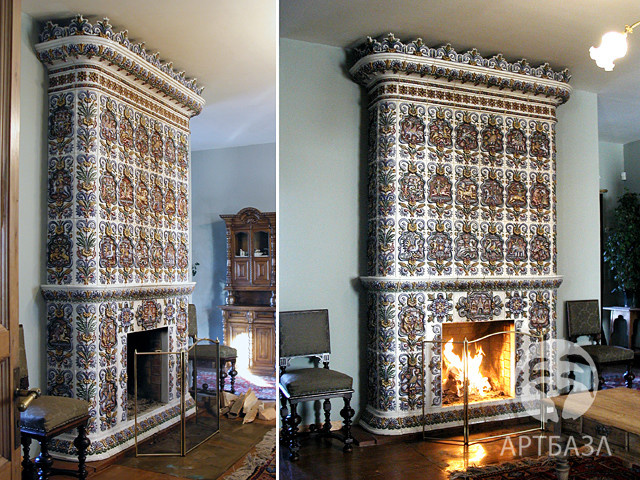 Обложка проекта: Изразцовый камин "Золотые Ключи"