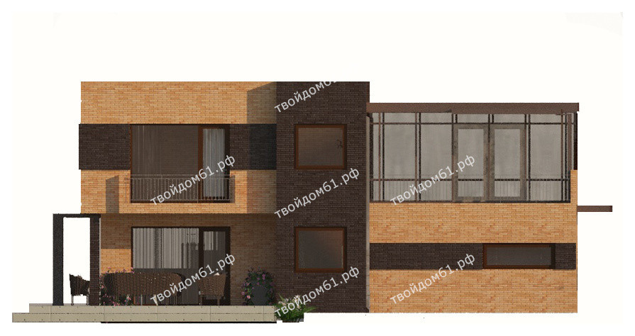 Проект жилого дома S=256м2, г.Ростов-на-Дону