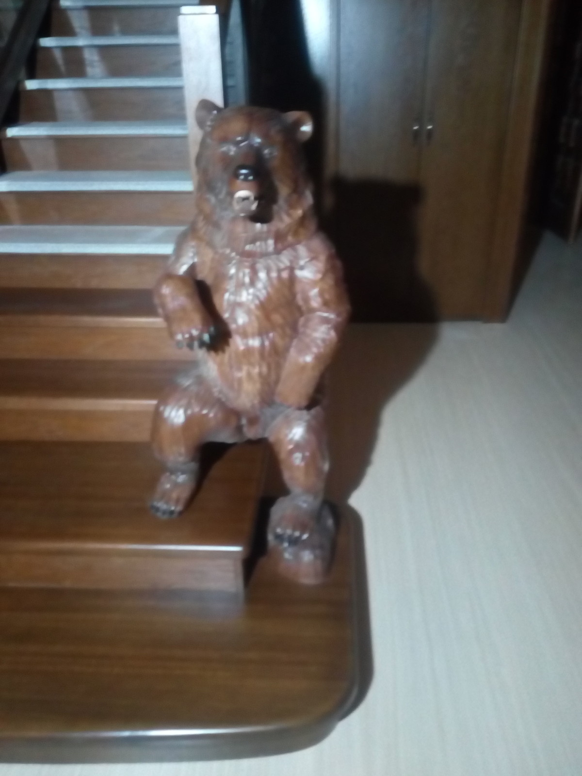 Деревянная лестница Медведь