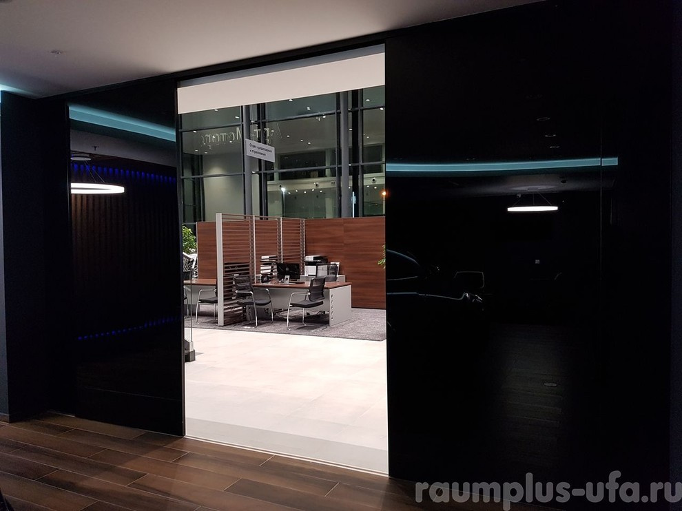 Раздвижные двери 2х сторонее стекло лакобель, 800 профиль