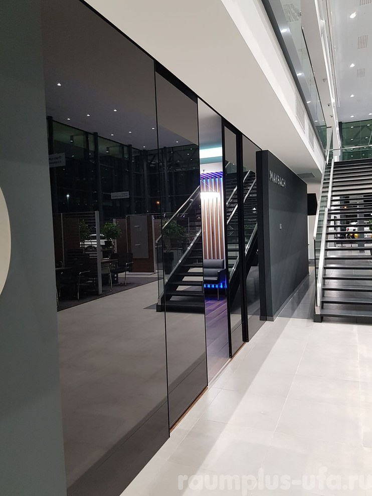 Раздвижные двери 2х сторонее стекло лакобель, 800 профиль