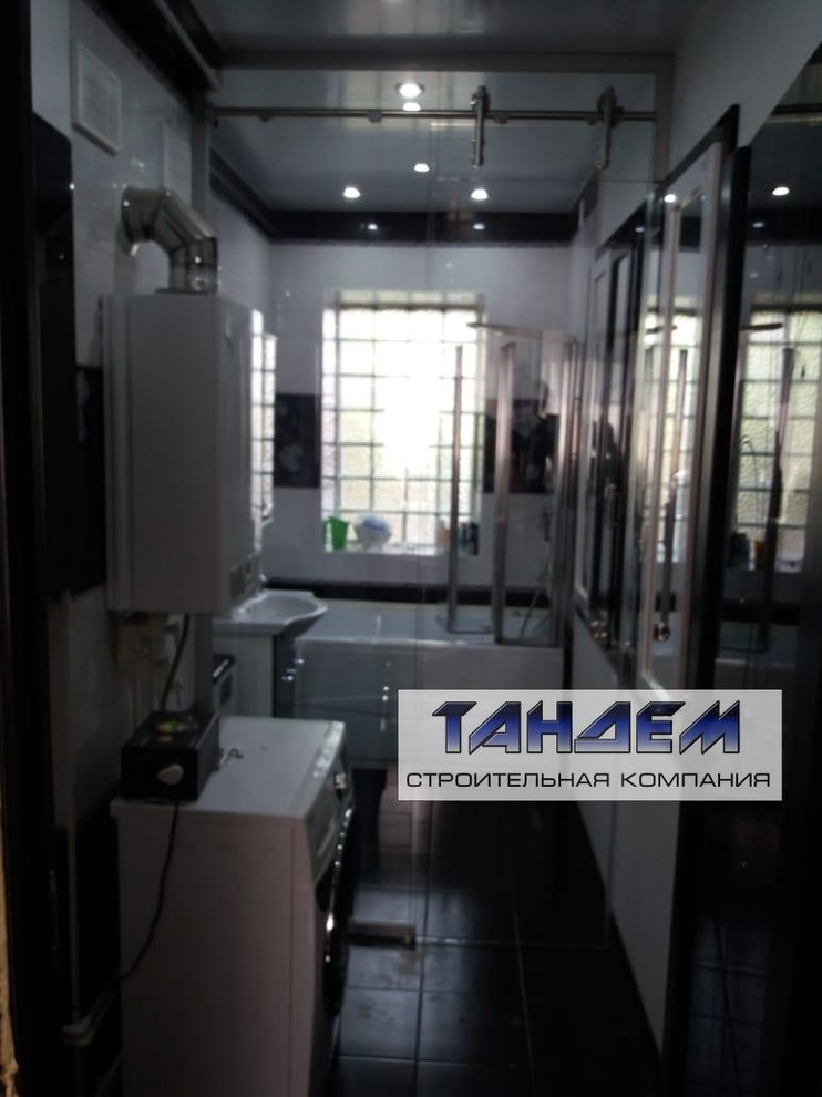 Изготовление и установка Цельностеклянной перегородки Tandem-Кристалл с откатной