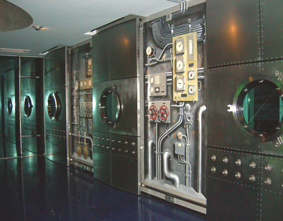 Роспись стен обманка (Подводная лодка)