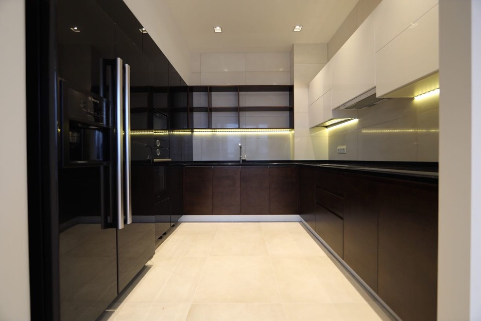 Просторная двухуровневая квартира в современном стиле