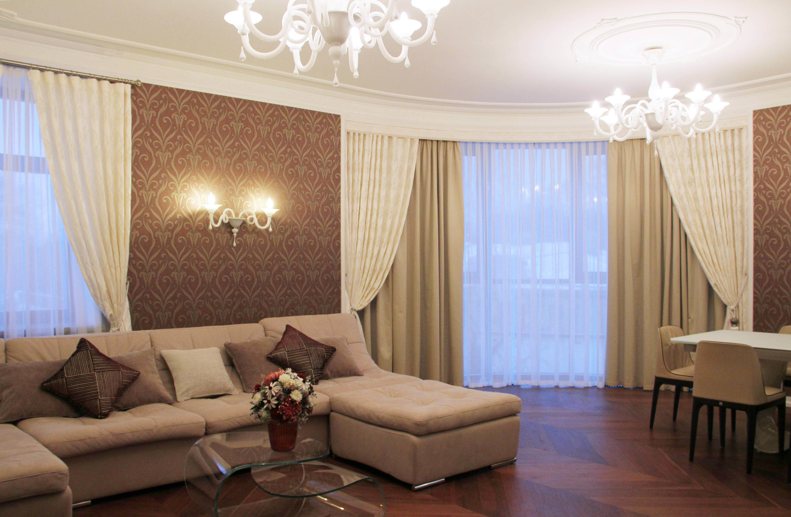 Проект штор в ЖК Серебрянный век