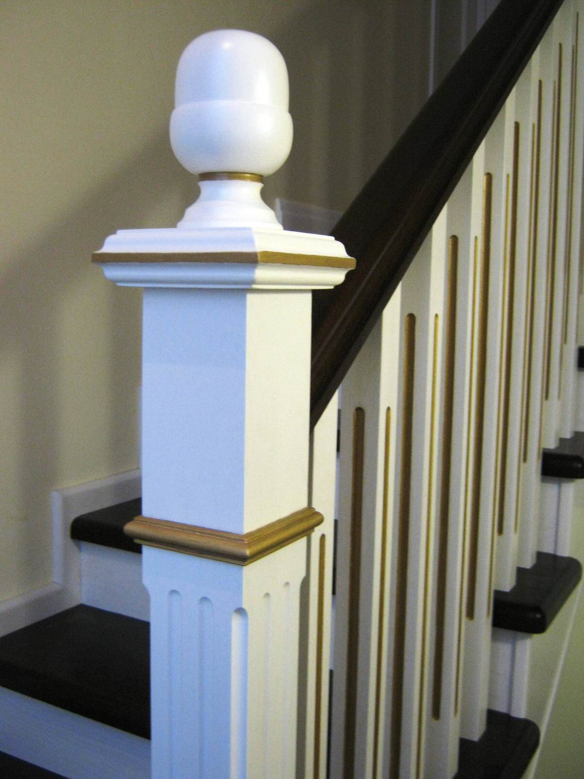 Обложка проекта: 1/8 Лестница на металлокаркасе двухцветная