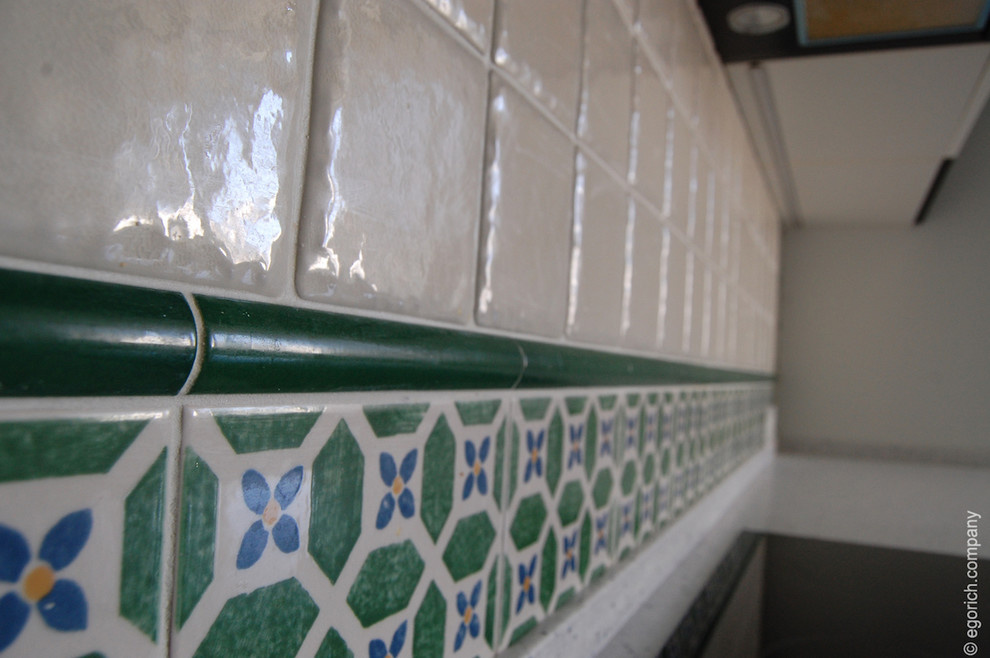 Фартук на кухне. Детали работ