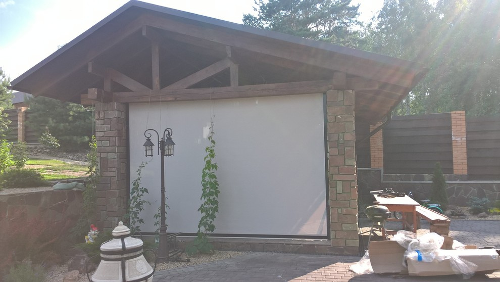 Рулонные шторы ZIP для беседки