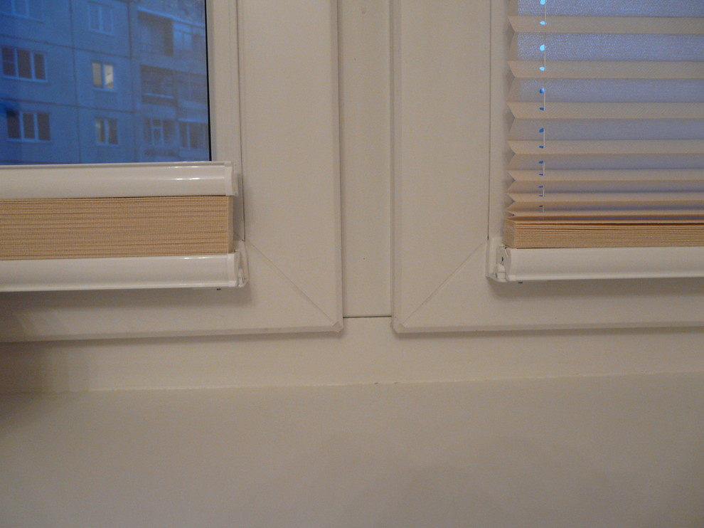 Плиссе в спальне