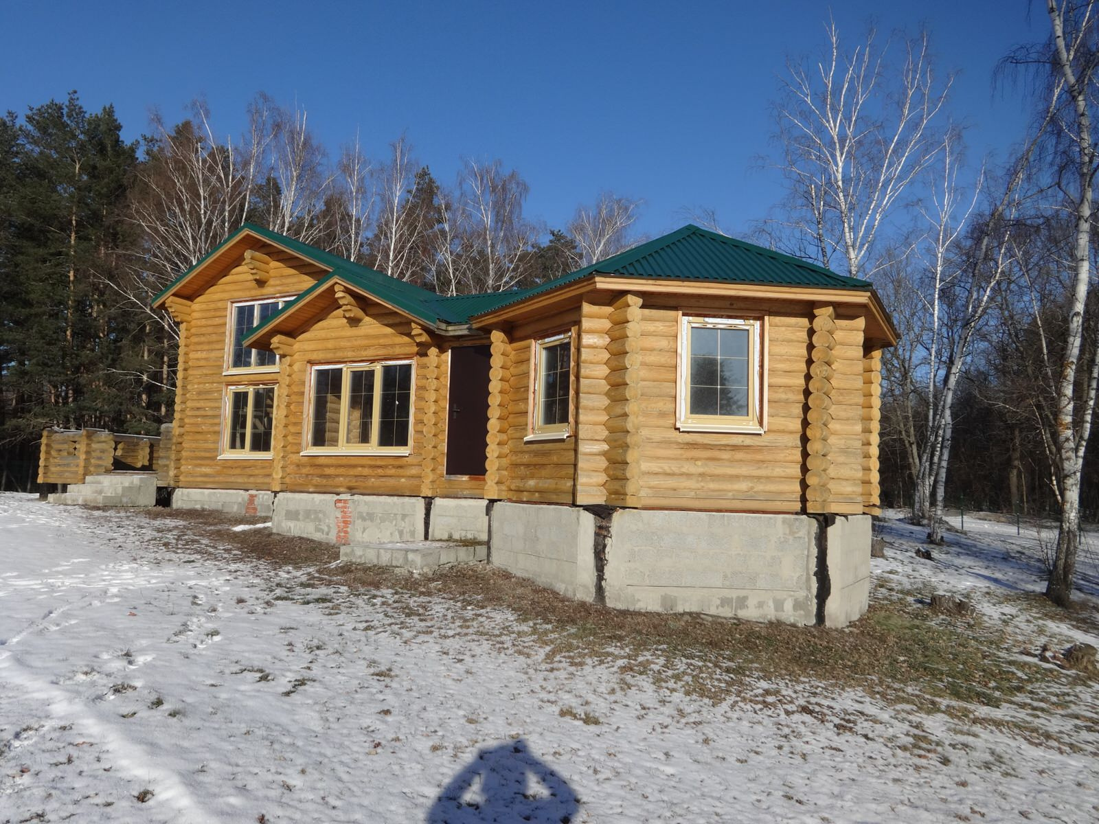 Дизайн загородного срубового дома