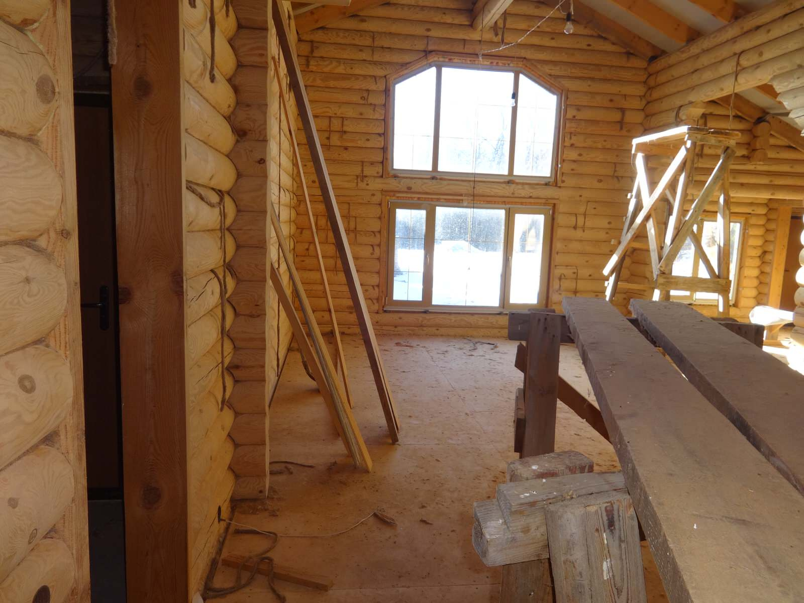 Дизайн загородного срубового дома