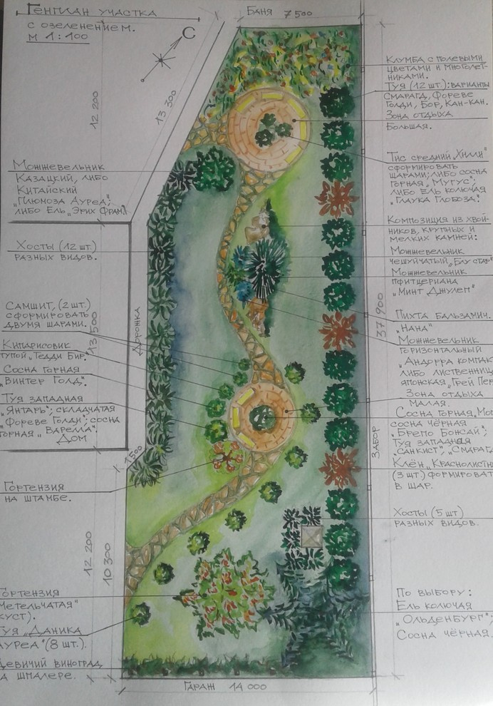 Ландшафтный дизайн участка по г. Можайском