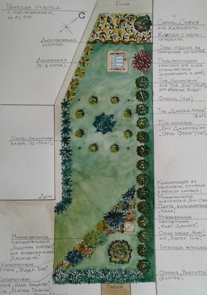 Ландшафтный дизайн участка по г. Можайском