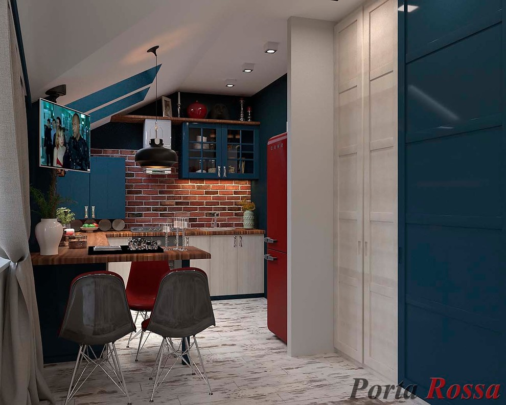 Kitchen design in Loft style