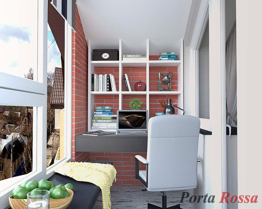 Balcony design in Loft style