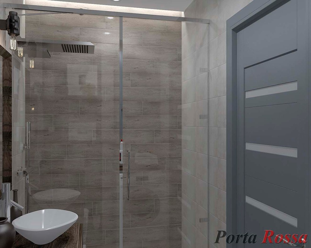 Bathroom design in Loft style