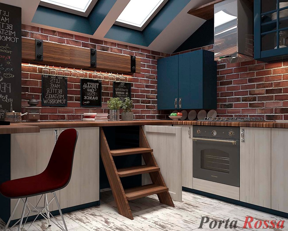 Kitchen design in Loft style
