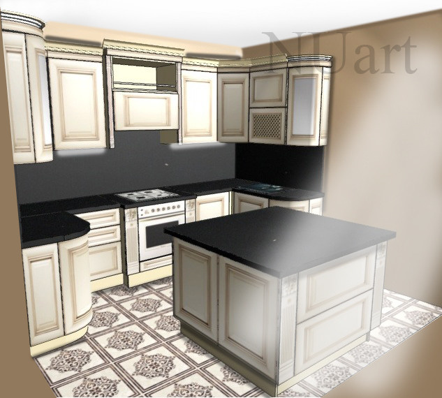 Обложка проекта: Кухня в стиле Барокко для частного дома