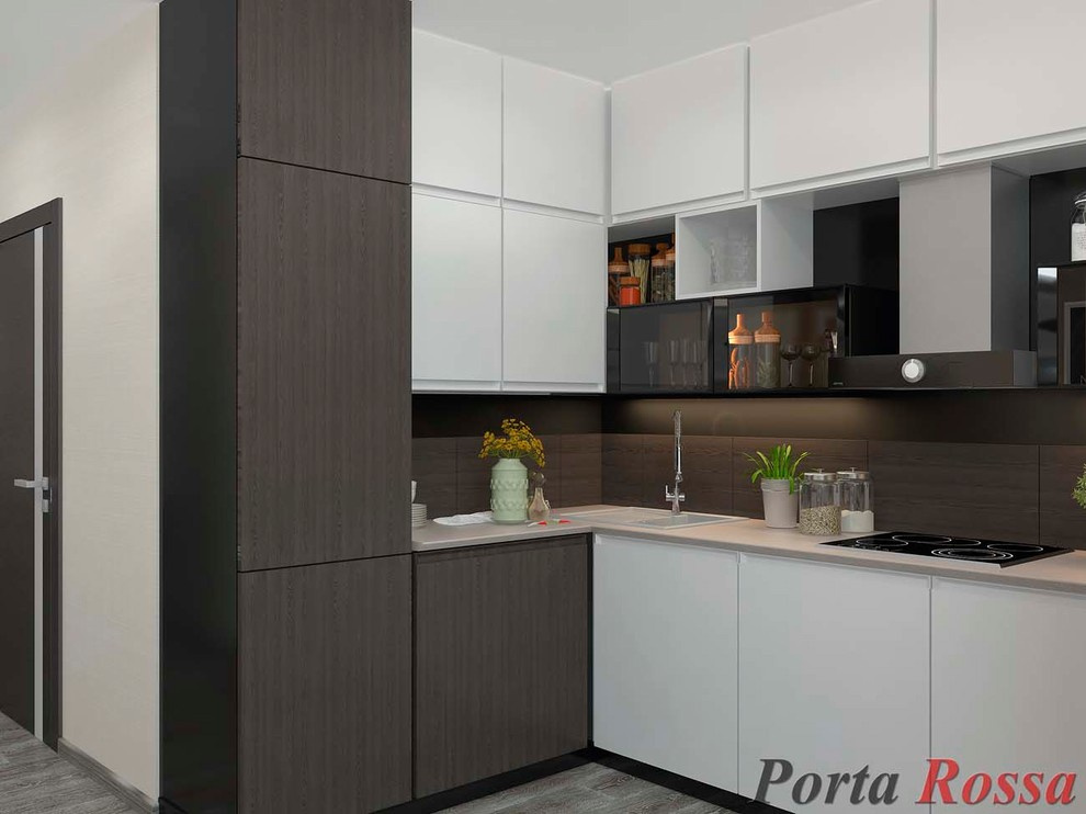 Kitchen design in Constructivism style