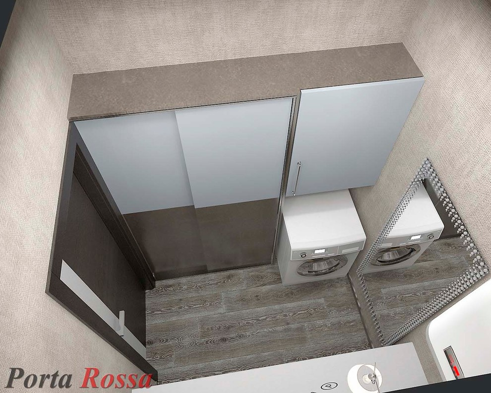 Bathroom design in Constructivism style