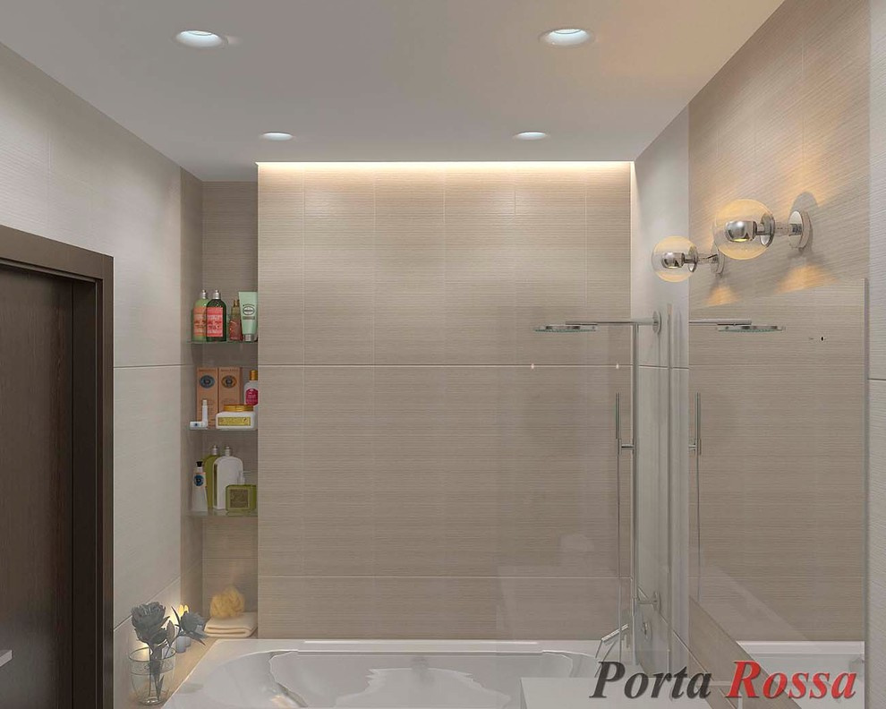 Bathroom design in Constructivism style